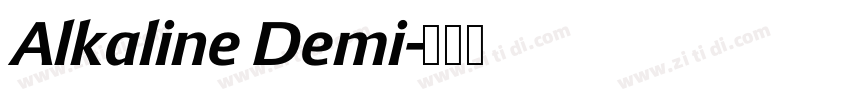Alkaline Demi字体转换